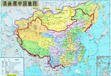清朝前中期中国地图